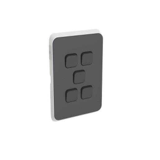 385C Switch Skin 5 Gang-Switchgear-Eurotech NZ