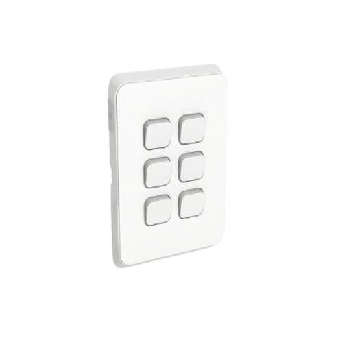 386C Switch Skin 6 Gang-Switchgear-Eurotech NZ