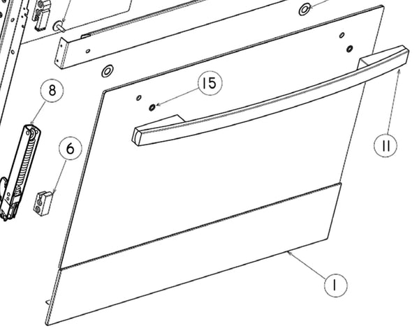 Glass F&P Oven Outer Door OB60SCMW1 Used-Oven Part-Eurotech NZ