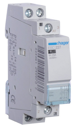 Contactor Hager 25 Amp 2NC