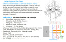 Fan Motor Universal Oven Heat Circulation Kit