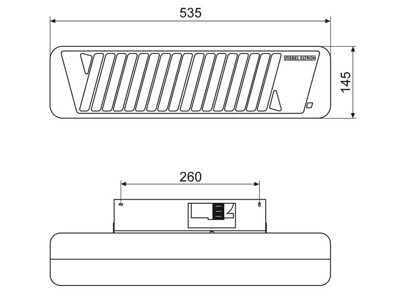 Bathroom Heater 1200W Stiebel Infrared-Heater-Eurotech NZ