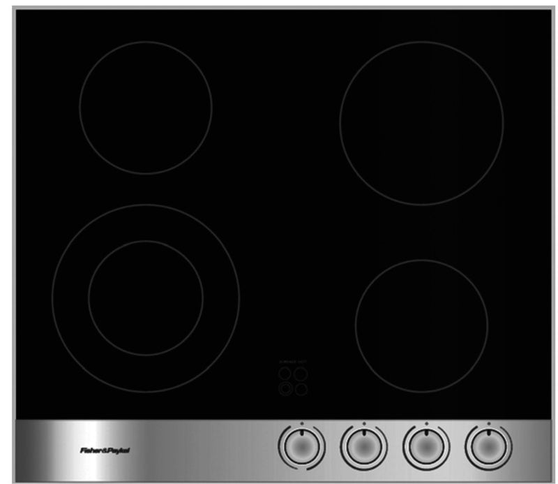 Ceramic Glass Hob Top F&P CE604CBX1-Eurotech NZ