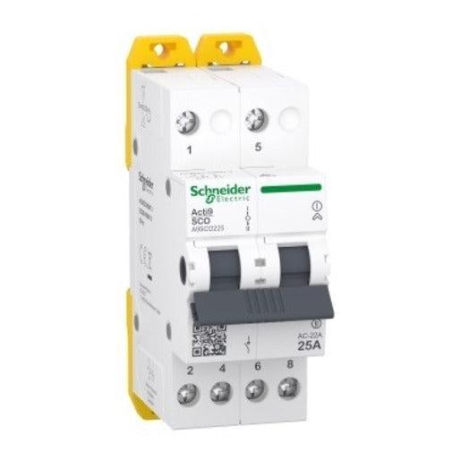 Changeover Schneider 25 Amp 2 Pole Acti9-Eurotech NZ
