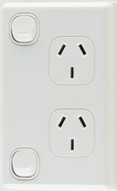 Double Vertical Power Point 10 Amp Double Pole