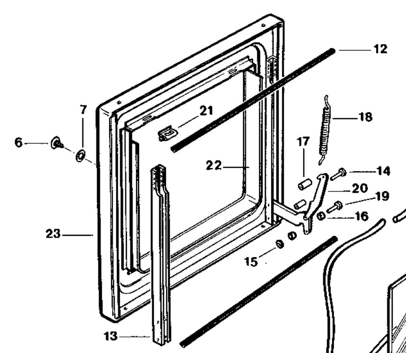 Hinge F&P Shacklock Range Oven Door-Eurotech NZ