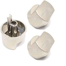 Knob Belling Element Control Silver