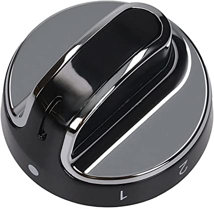 Knob Belling Grill Control Black/Chrome-Eurotech NZ