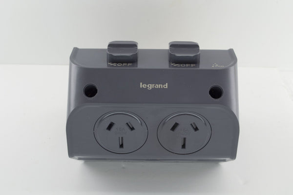 Legrand Double Exterior PP 15A Dual Wiring-Eurotech NZ