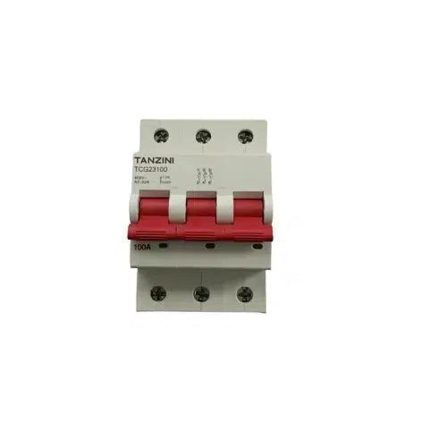 Main Switch Tanzini 100 Amp 3P-Eurotech NZ