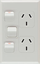 PDL 692X Double Vertical Power Point + Switch