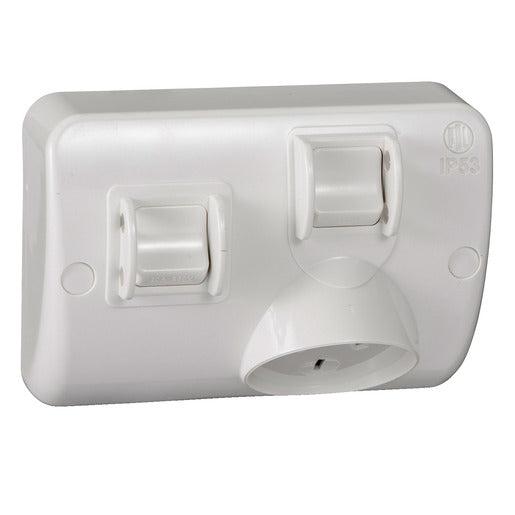 Power Point PDL Single 10 Amp Weatherproof + Switch-Eurotech NZ