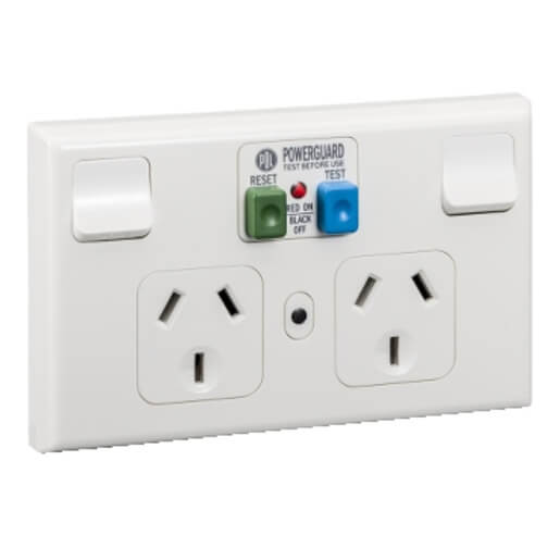 RCD Switched Socket PDL Double-Switchgear-Eurotech NZ