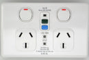 RCD Switched Socket Powertech Double