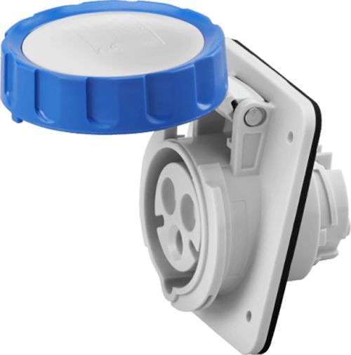 Socket Gewiss 16 Amp Recessed IP67-Caravan/Transportable-Eurotech NZ