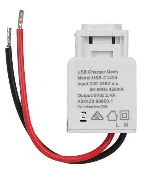 USB Mechanism HEM 5VDC 2.4 Amp-Eurotech NZ